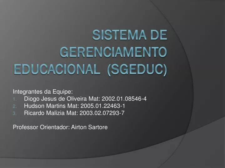 sistema de gerenciamento educacional sgeduc