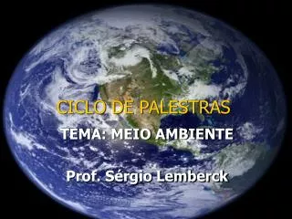 ciclo de palestras