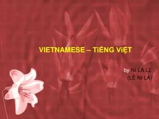 vietnamese ti ng vi t