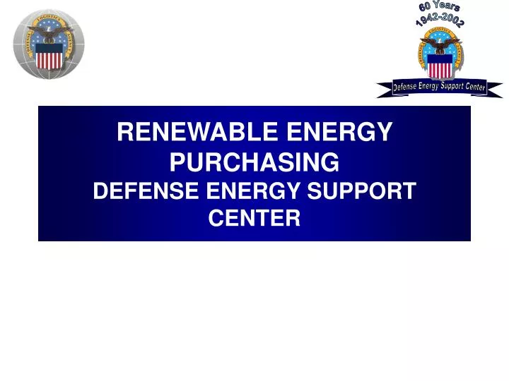 renewable energy purchasing defense energy support center