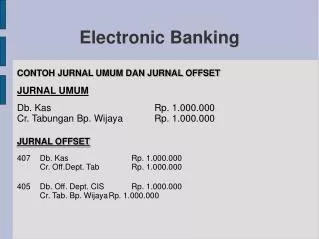 electronic banking