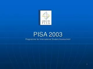 PISA 2003 Programme for International Student Assessment