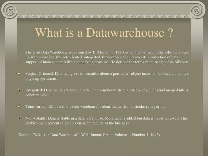 what is a datawarehouse