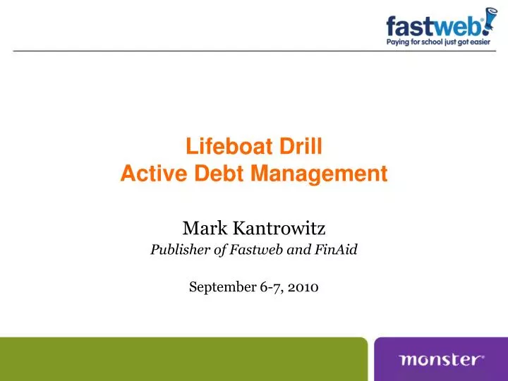 lifeboat drill active debt management