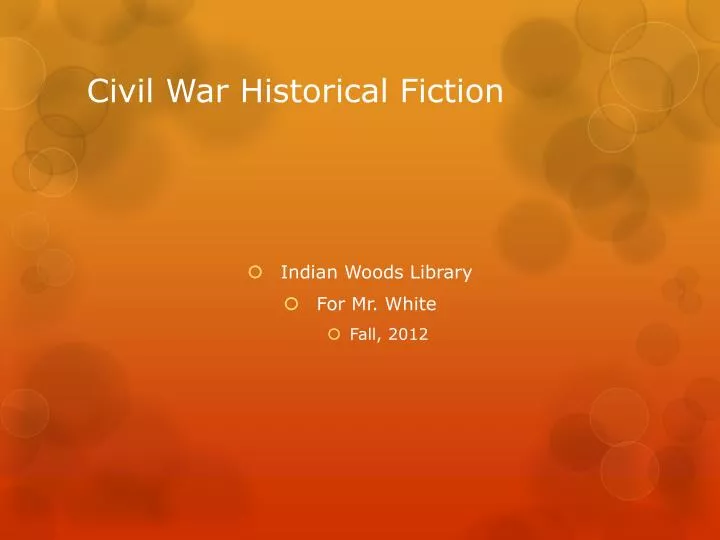 civil war historical fiction