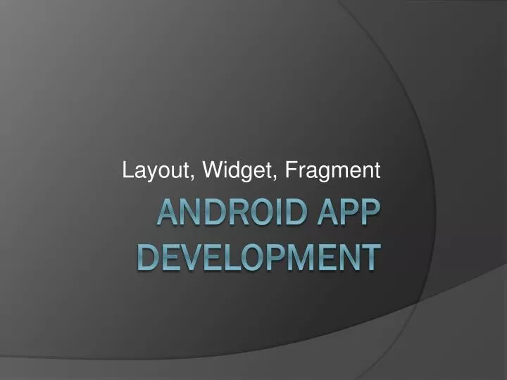 layout widget fragment