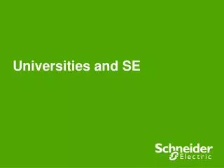 Universities and SE