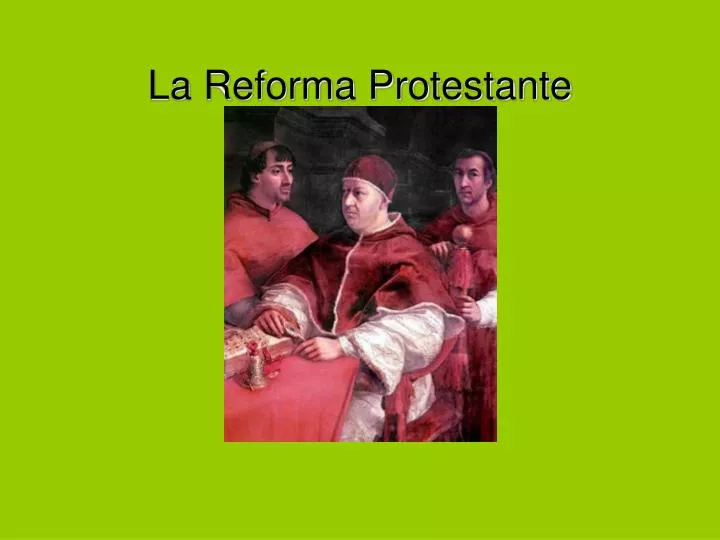 la reforma protestante