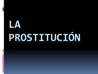 la prostituci n
