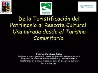 de la turistificaci n del patrimonio al rescate cultural una mirada desde el turismo comunitario