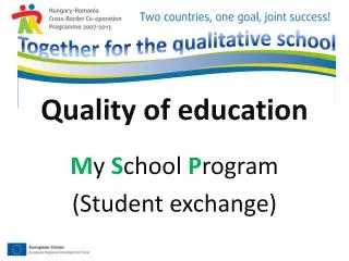 Quality of education