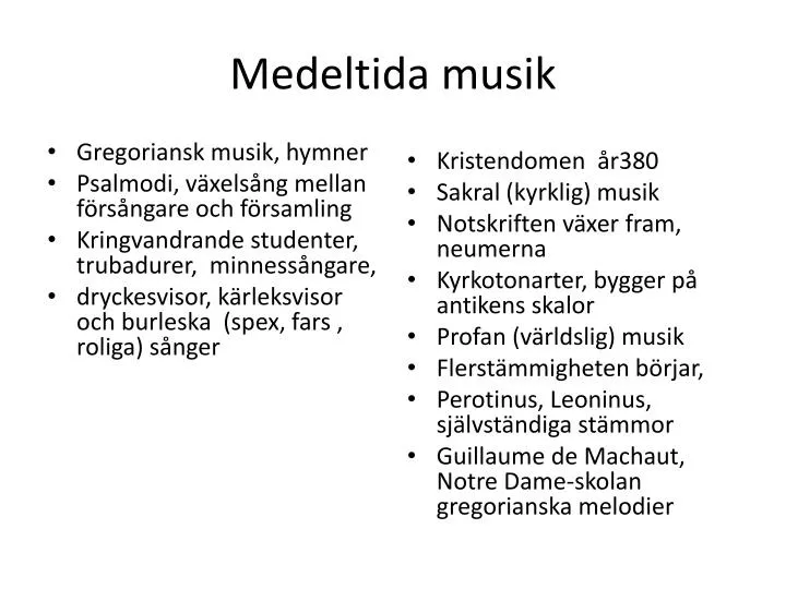 medeltida musik