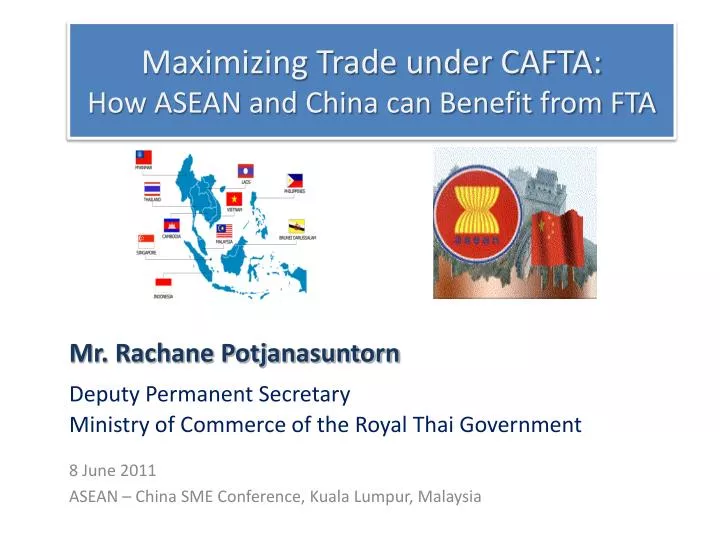 maximizing trade under cafta how asean and china can benefit from fta