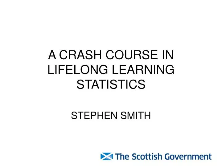 a crash course in lifelong learning statistics