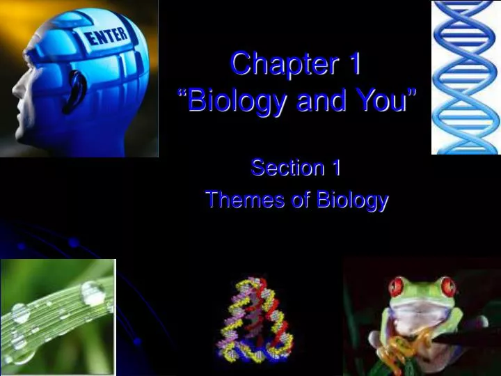 chapter 1 biology and you