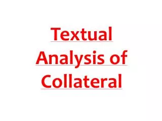 Textual Analysis of Collateral
