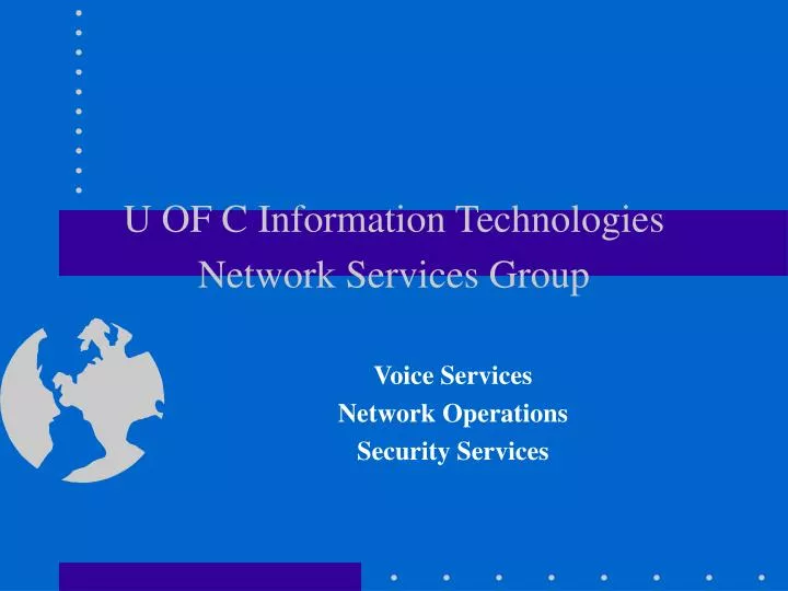u of c information technologies network services group