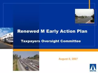 Renewed M Early Action Plan