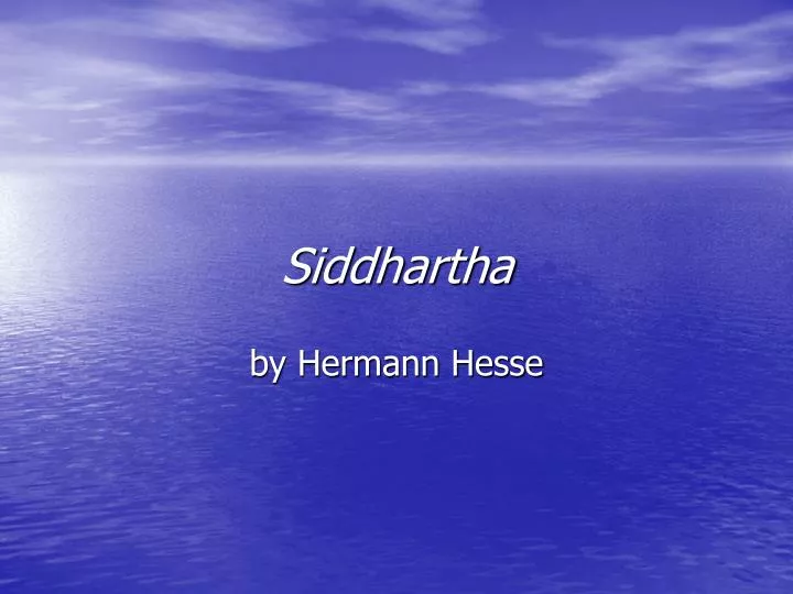 siddhartha