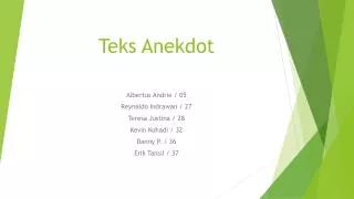 teks anekdot
