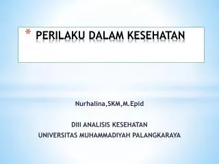perilaku dalam kesehatan