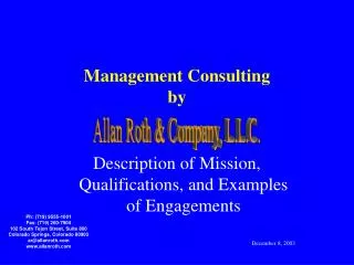 Management Consulting by