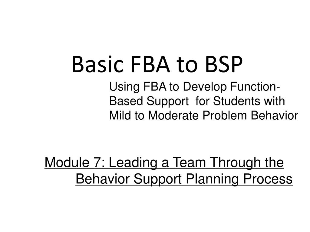 PPT - Basic FBA to BSP PowerPoint Presentation, free download - ID:6004947