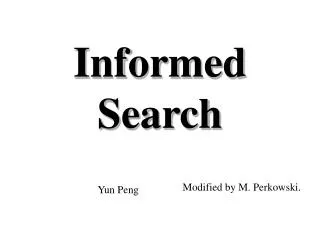 Informed Search