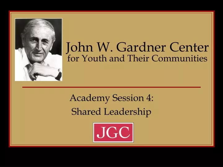 john w gardner center for youth and their communities