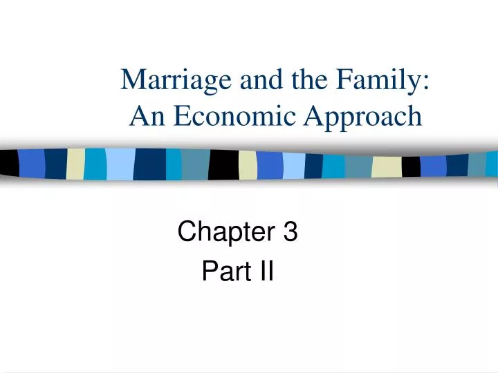 marriage and the family an economic approach