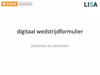 digitaal wedstrijdformulier