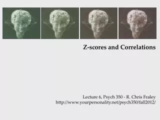 Z-scores and Correlations