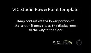VIC Studio PowerPoint template