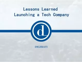 Lessons Learned Launching a Tech Company