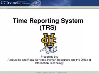 Time Reporting System (TRS)
