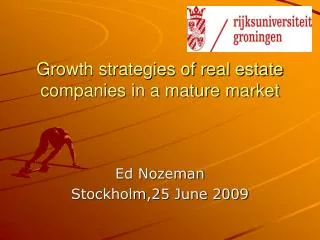 Growth strategies of real estate companies in a mature market