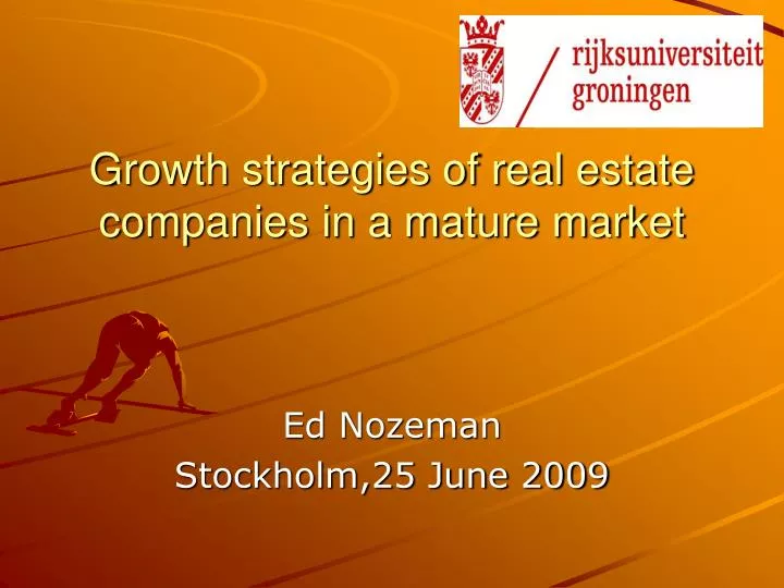 growth strategies of real estate companies in a mature market