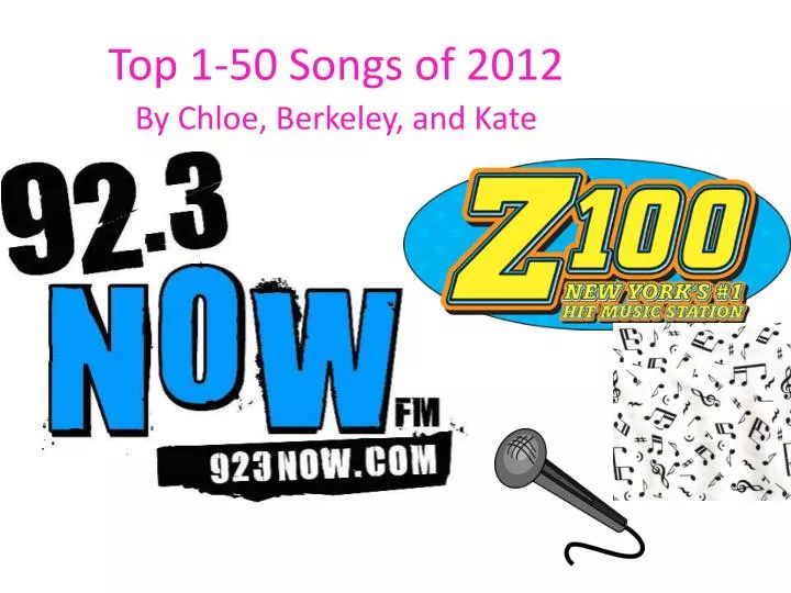 top 1 50 songs of 2012