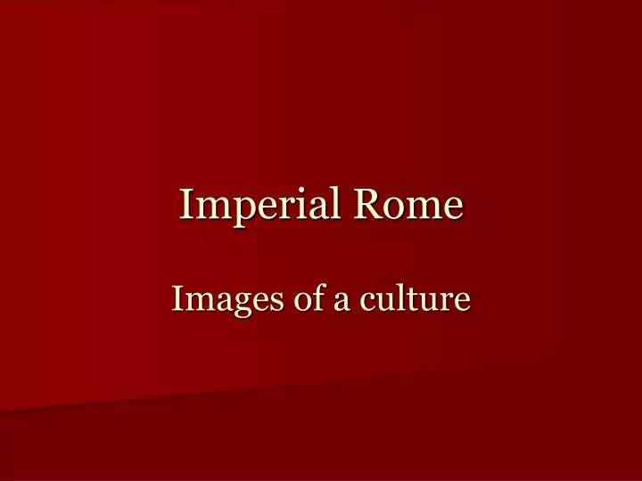 imperial rome