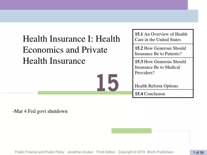 health insurance i health economics and private health insurance