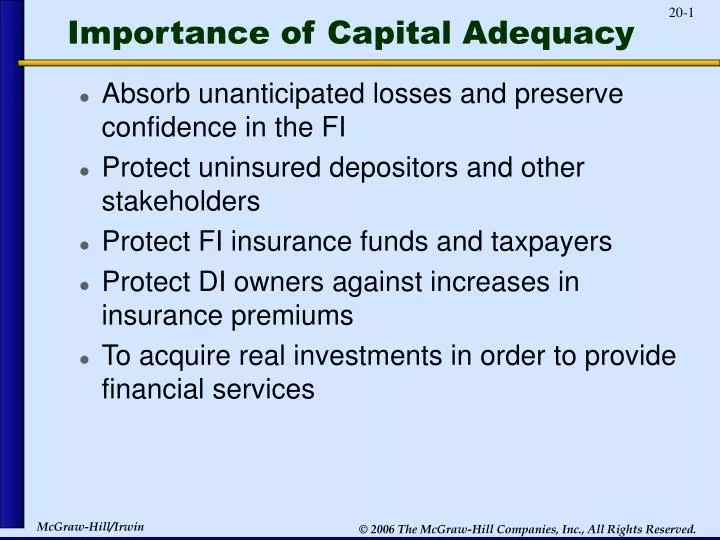 importance of capital adequacy