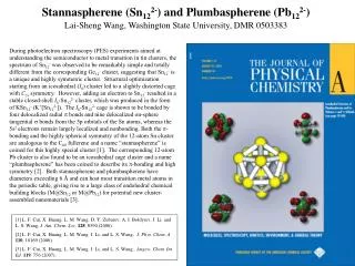 Stannaspherene (Sn 12 2- ) and Plumbaspherene (Pb 12 2- )