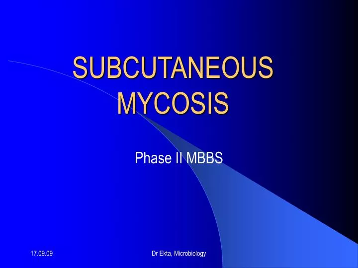 subcutaneous mycosis