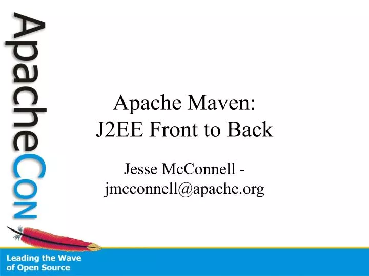 apache maven j2ee front to back