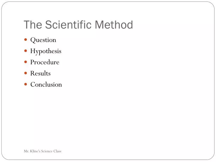 the scientific method