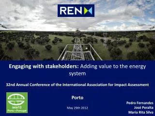 Engaging with stakeholders: Adding value to the energy system
