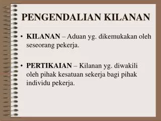 pengendalian kilanan