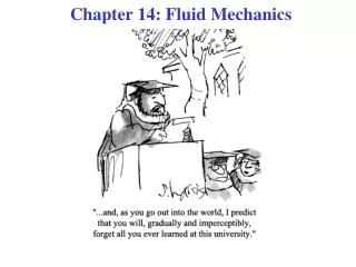 Chapter 14: Fluid Mechanics