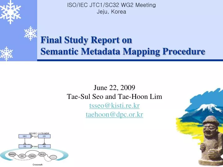 final study report on semantic metadata mapping procedure
