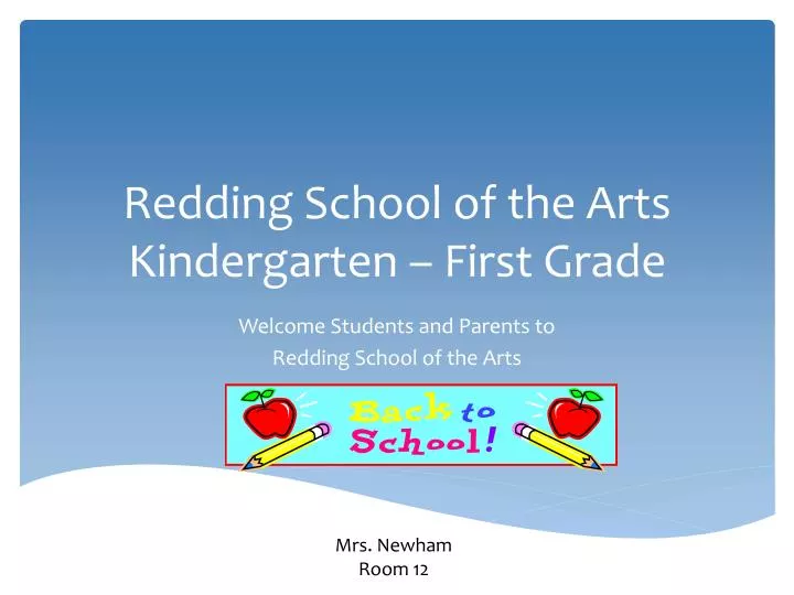 redding school of the arts kindergarten first grade